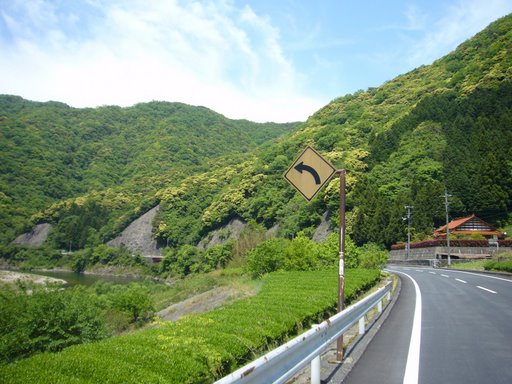 江の川沿いの国道261