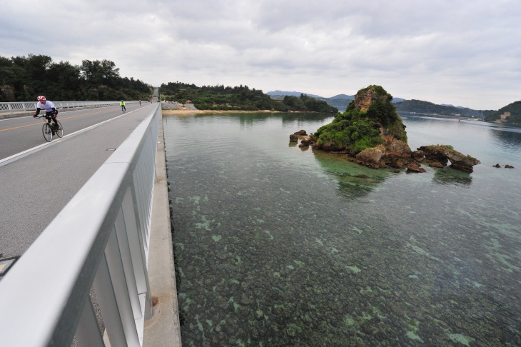 穏やかな景色広がる“羽地内海”を望む