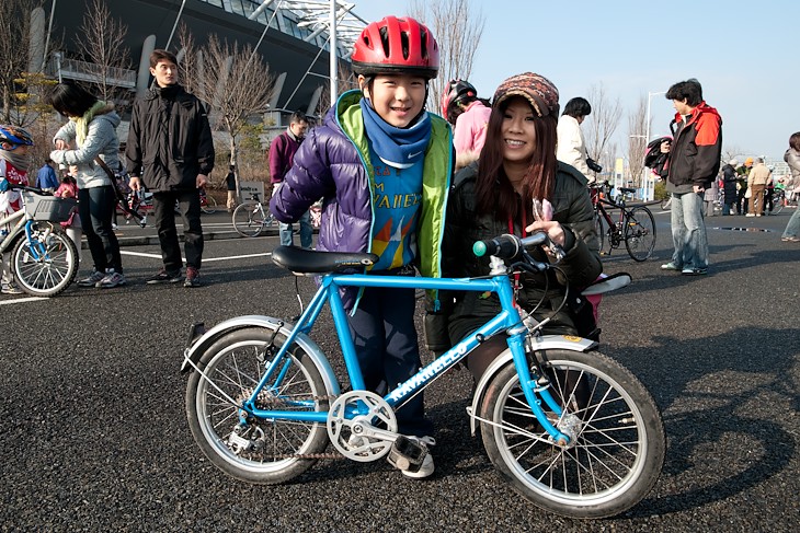 ラバネロのオーダーバイクを借りた安田和佐くん（6）