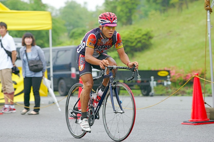 ジュニアで逃げきり勝利した池部壮太(大分、別府商高）