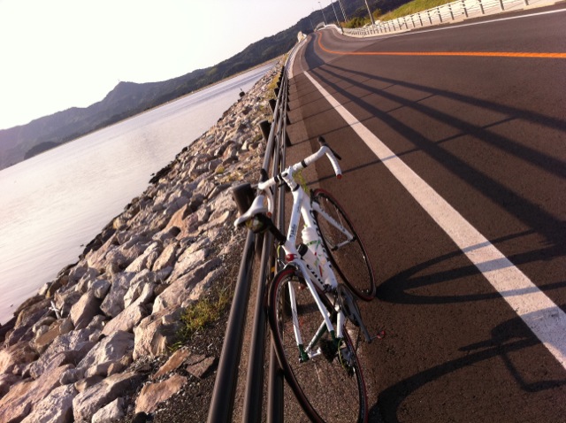 中海の堤防道路はどこまでも走りやすい