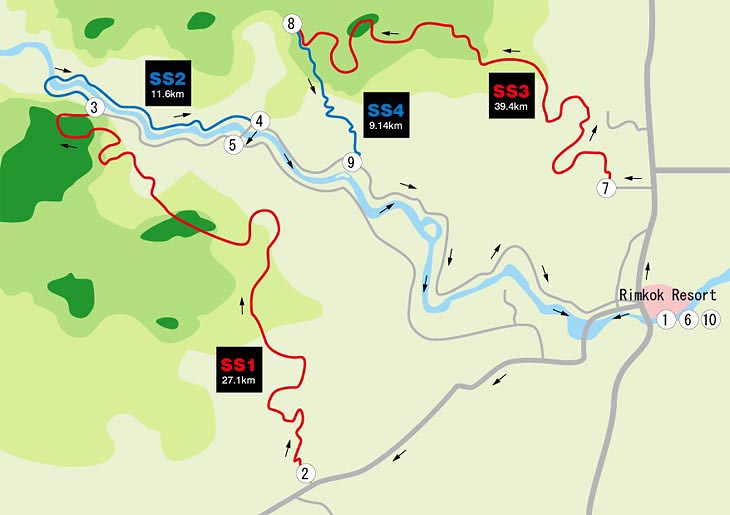 1日目のコース図