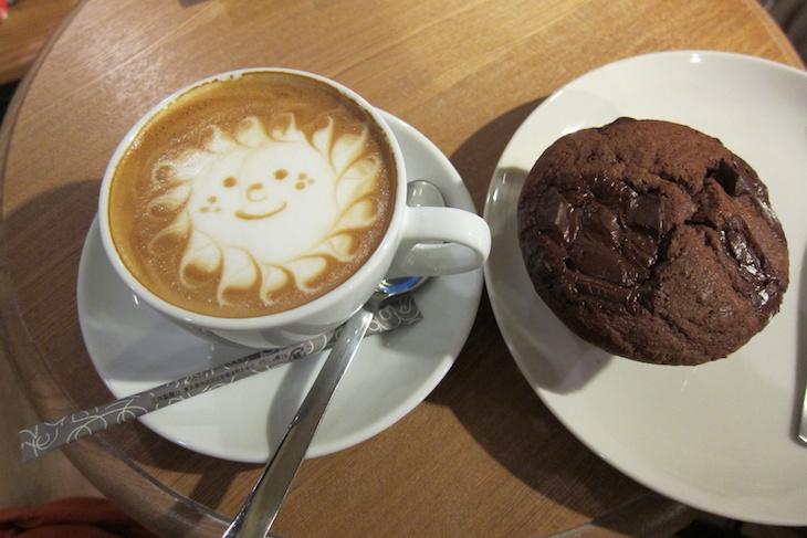 盆栽自転車のかわいいおいしいチョコとコーヒー