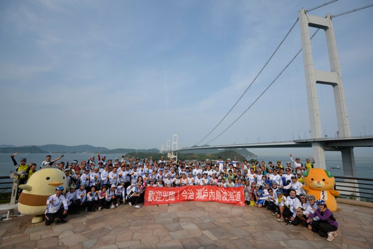 台湾と日本のサイクリング交流の舞台となったしまなみ海道（昨年5月）