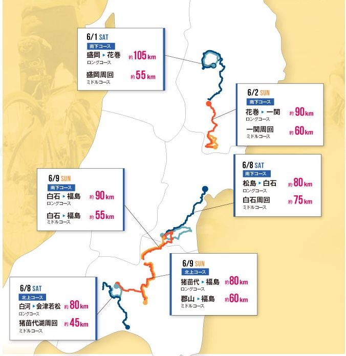 サイクルエイドジャパン2013コースマップ