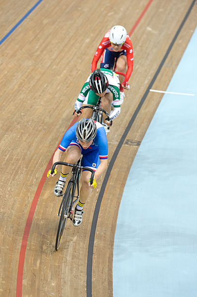 女子ポイントレースを制したヤルミラ・マシャコワ（チェコ）