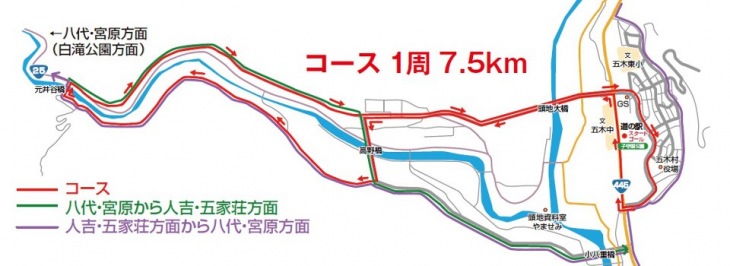 九州チャレンジサイクルロードレース コースマップ