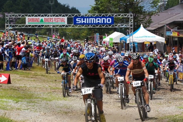 シマノバイカーズフェスティバルは真夏のMTBの祭典だ（写真は2012年大会より）