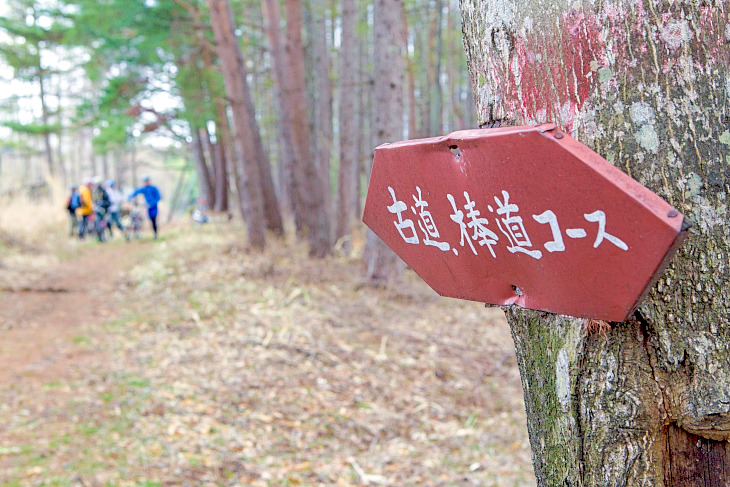 信玄の棒道にて、戦国時代に思いをはせる