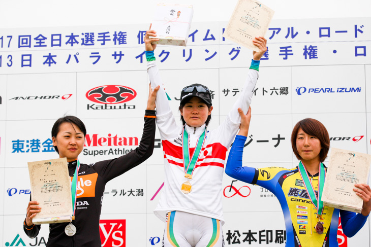 昨年の女子エリート勝者、與那嶺恵理（チーム・フォルツァ！）