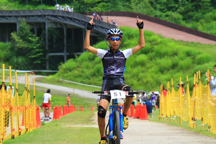 中学1年生男子　川口幸之助が優勝