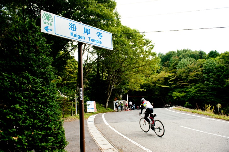 名物の急坂区間、「海岸寺の上り」