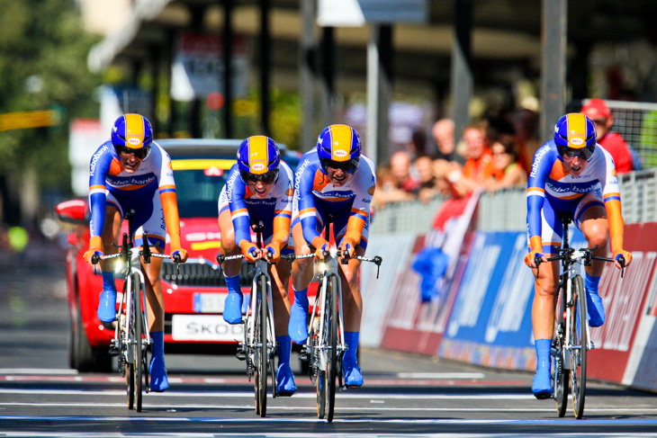 1分11秒差の2位に終わったラボウィミンサイクリング