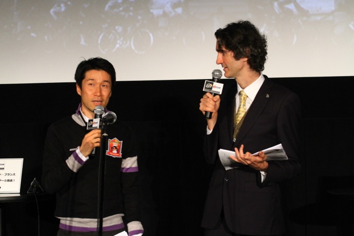 司会は栗村修さんとフローラン・ダバディさん