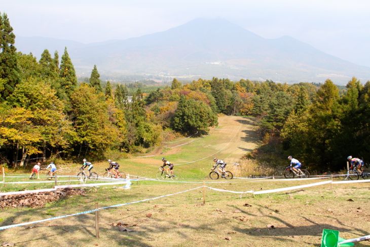 磐梯山をバックに開催されたTOHOKU CX Project 2013-2014 第2戦