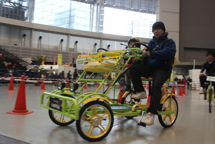 .四輪自転車やタンデムなど風変わりな自転車を体験できた