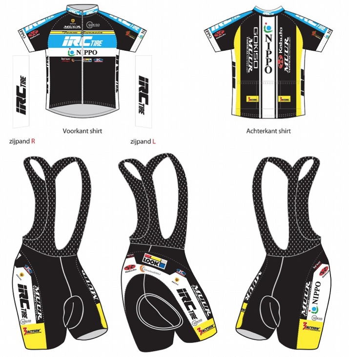 チームユーラシアIRCタイヤ 2014チームジャージ
