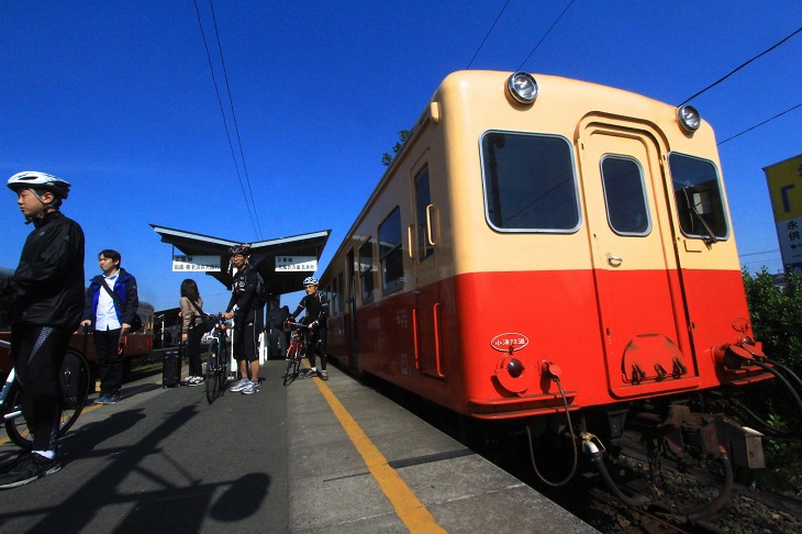 上総牛久駅に到着。ここから中房総サイクリングが始まる