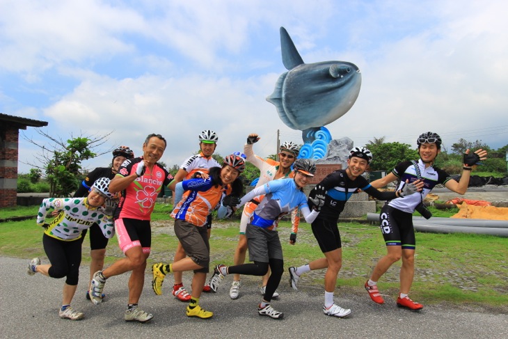 前日は花蓮近郊のサイクリングロードを皆で慣らし走行して楽しみましょう