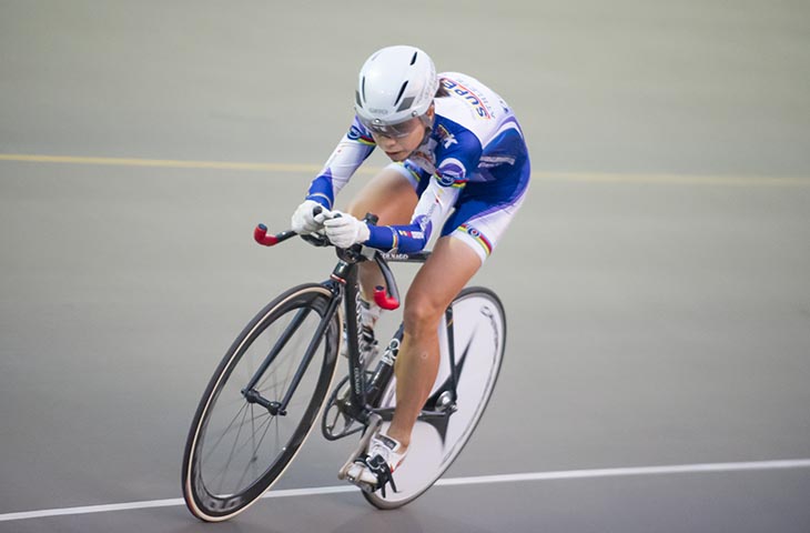 女子500ｍTT　優勝した和地恵美さん