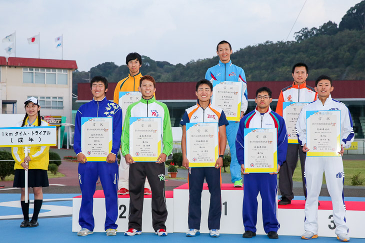 成年1kmタイム・トライアル　表彰