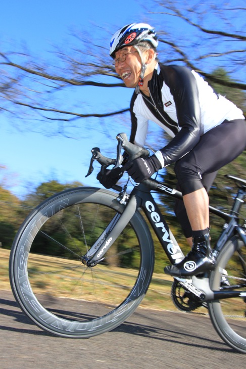 「速く遠くへと行きたいというときには自然とこの自転車を連れ出してしまう」山崎敏正（シルベストサイクル）