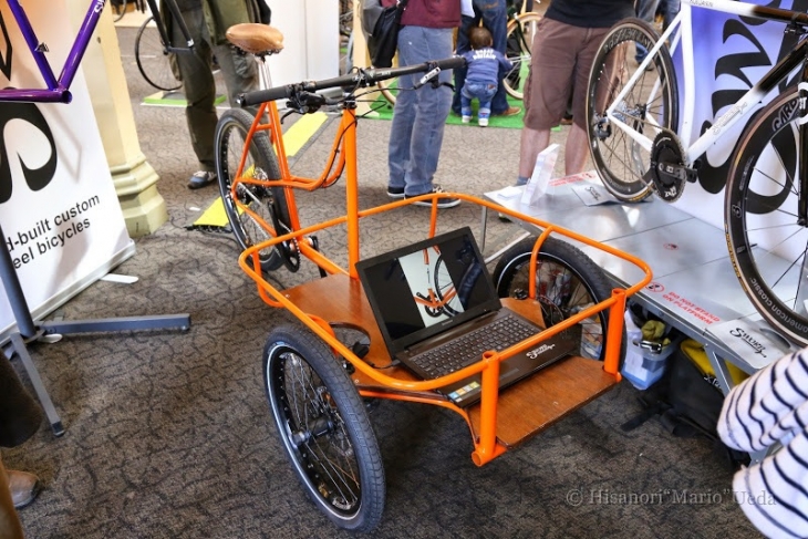 .変わった形のカーゴバイクも、ハンドメイドフレームが得意とする分野だ