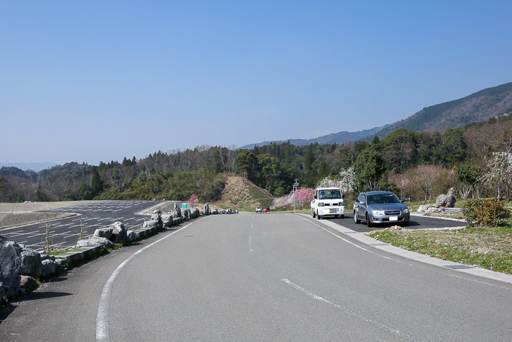 いなべステージ　農業公園のフィニッシュ地点。緩い上り坂