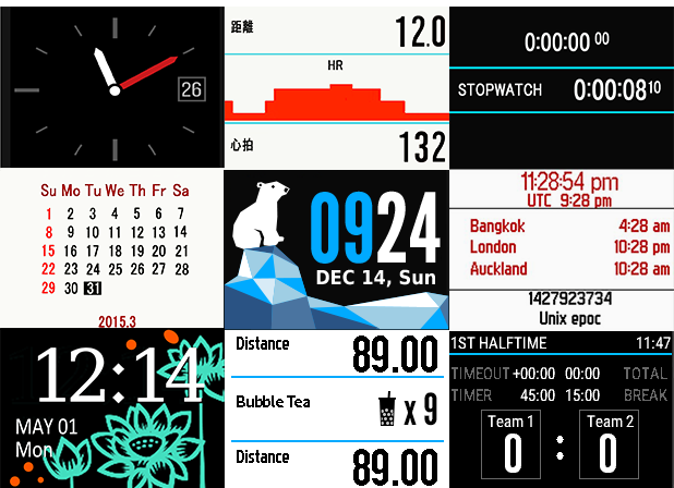 様々なウィジェットやウォッチフェイスで使いやすいようにカスタマイズできる