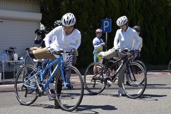 スポーツサイクル体験会にも講師を派遣し、サイクリングの魅力を多くの人に伝える