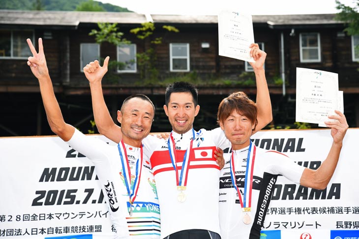 全日本MTB XC男子エリート表彰式