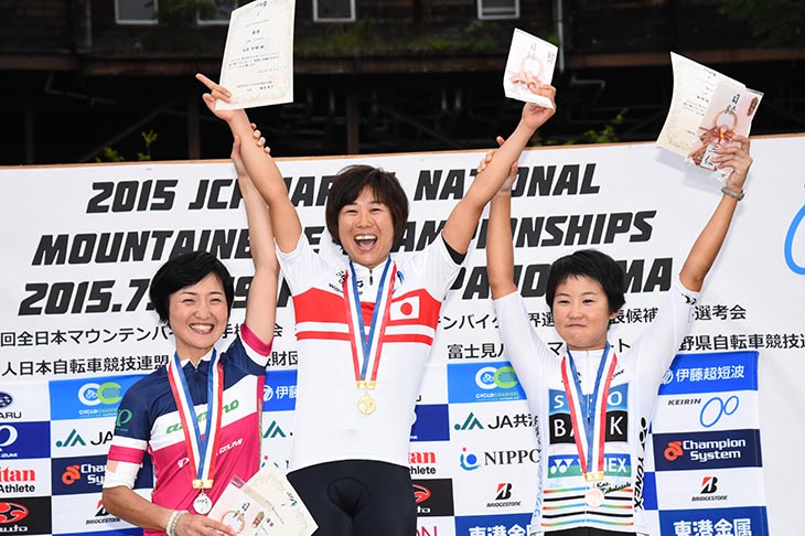 全日本MTB XC女子エリート　表彰式