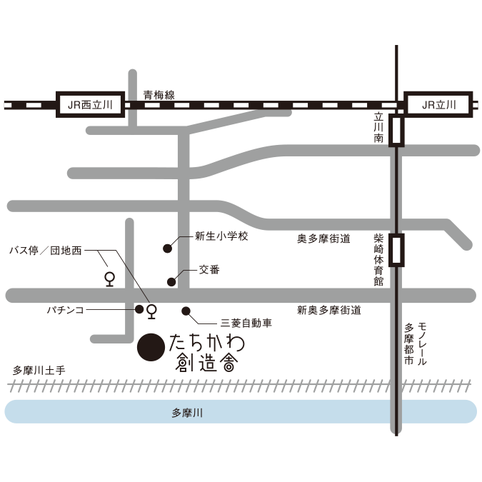 会場へのアクセスマップ　駅から近く参加しやすい