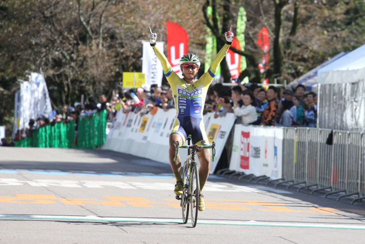 オープン男子1組目を制した山本大喜（鹿屋体育大）