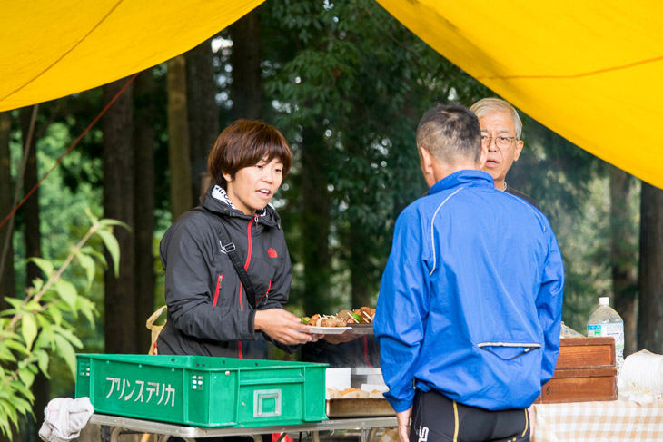 秋吉台ナイト壁クライム　選手へのおもてなし