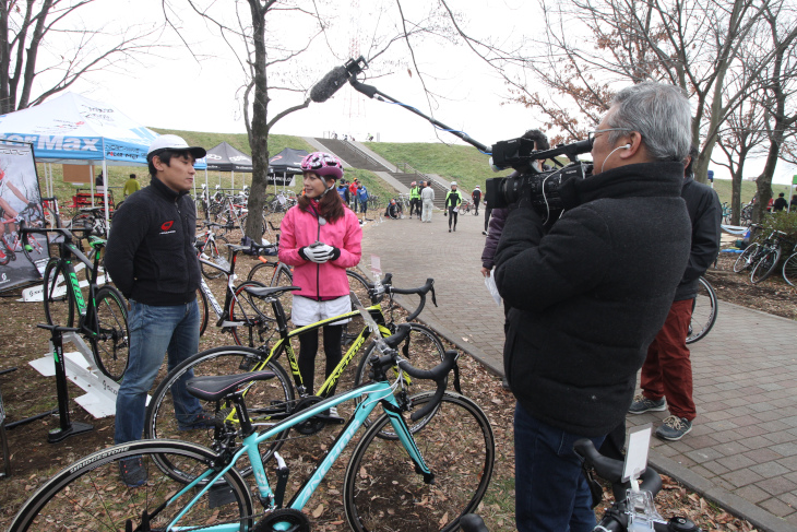 J:COMで放送される自転車番組の取材があった