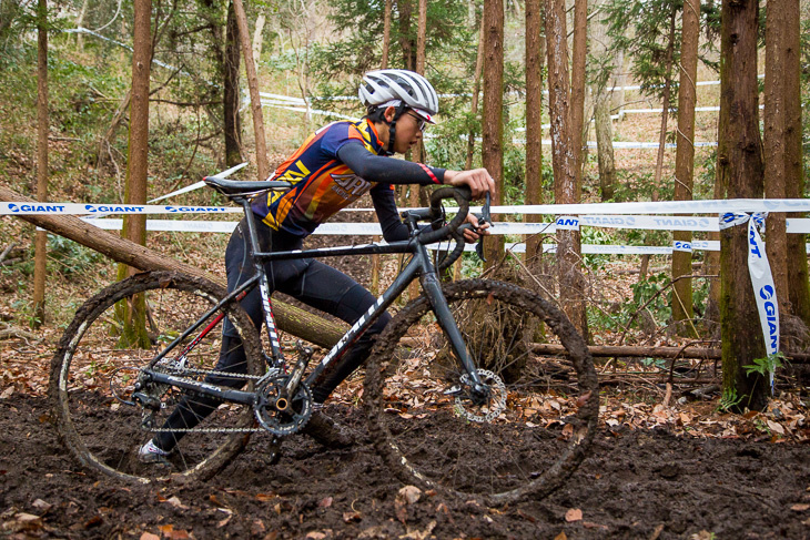 自転車にまとわりつく泥が最大の敵となった