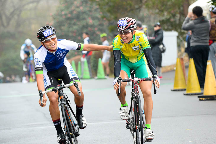 A-J 優勝した奥村十夢(榛生昇陽高校)と2位の曽我部厚誠(京都産業大学)