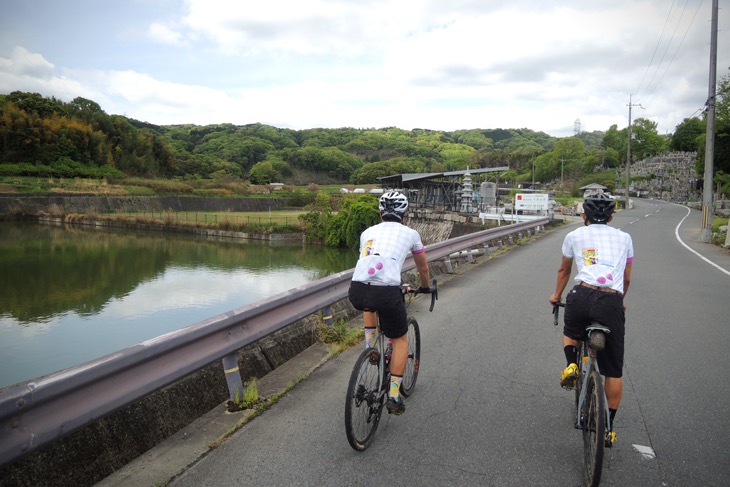 大きなため池。大阪の人が東京に来ると、池の少なさに驚くんだとか