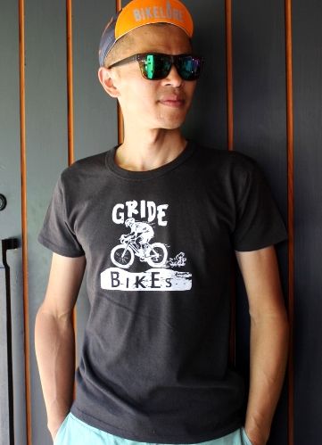 グライド BIKES Tシャツ（ブラック、ST-10）