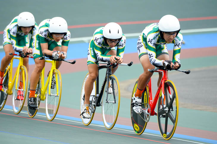 4kmチームパーシュート予選2位　岐阜第一4分23秒082