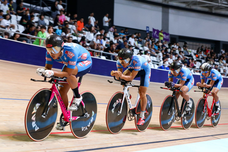 男子4kmチームパーシュート決勝　1位　朝日大学