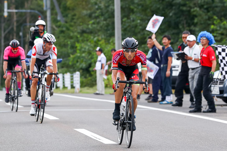 第2ステージ　35.5km地点KOMは増田成幸（宇都宮ブリッツェン）が先頭通過