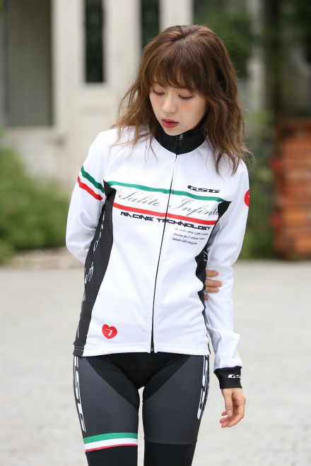 ジェッセージ Salite Infinite Lady LS Jersey Blackt（ホワイト）