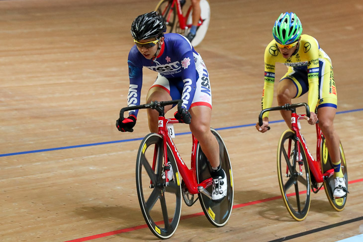 全日本選手権オムニアム　男子　1位小林泰正（日本体育大学）と2位松本憲斗（鹿屋体育大学）