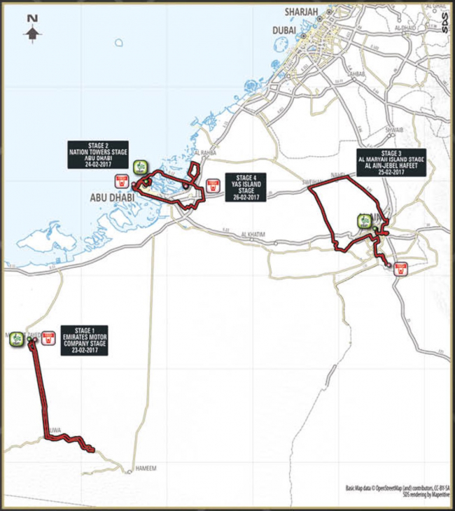 アブダビツアー2017コース全体図