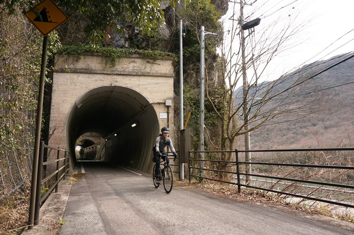 吉井川沿いのトンネル区間。活きていた頃の景色を想像してしまいます