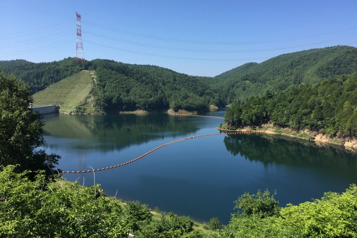 ゴールは標高約1,500mにある乙女湖だ