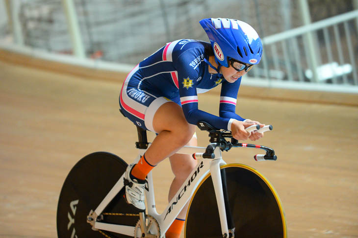 女子U17　2km個人パーシュート優勝　菅原ななこ（東北高校）2分37秒236