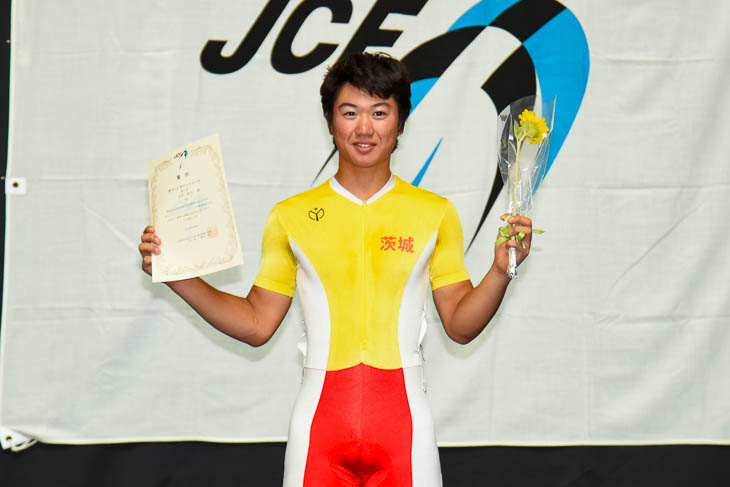 男子U17　ポイントレース優勝　木村皆斗（取手第一高等学校）